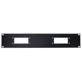 Thon Rack Panel 2U 2x Harting-B16 in Blanking Panels
