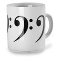 Vienna World Coffee Cup "Bass Clef" White in Koppar, krus, glas etc.