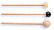 Rubber, plastic and wooden mallet