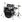 Startone Star Drum Set Standard -BK in Standardirumpusetit