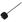 Danmar 206CKBLK Felt Beater Black in Accessories for Foot Pedals