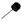 Danmar 209BLK Wool BD Beater Black in Accessories for Foot Pedals