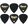 Ibanez BPA16HS-BK PICK SET in Palhetas Standard