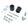 Cioks Pedaltrain Mounting Kit in Cases for Guitar Effects