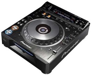 The Pioneer DVJ1000, the worlds first DVD DJ deck. This unit has all the features you would expect on a CD player with added outputs and effects for video. You can actually scratch video on this machine!