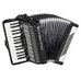 Weltmeister Rubin 30/60/II/3 MT Black in Piano Akkordeons