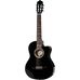 La Mancha Perla Negra CWE in 4/4 Size Classical Guitars