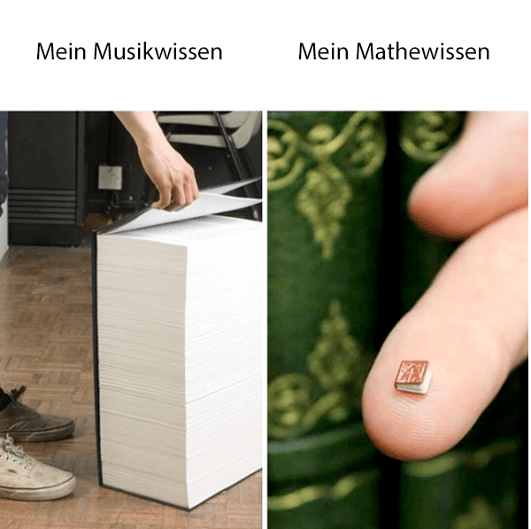 Meme Mein Musikwissen - mein Mathewissen