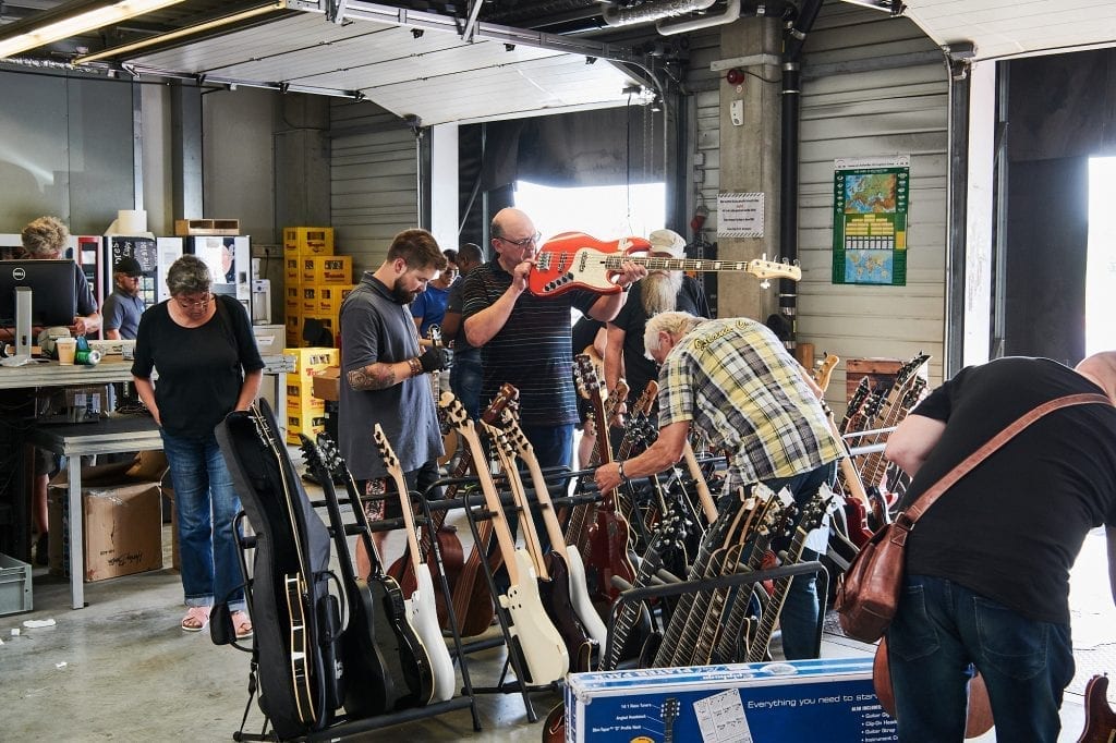 Flohmarkt bei Musikhaus Thomann