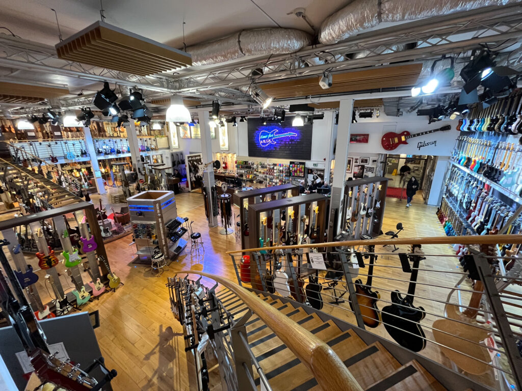 Thomann guitar department in Treppendorf