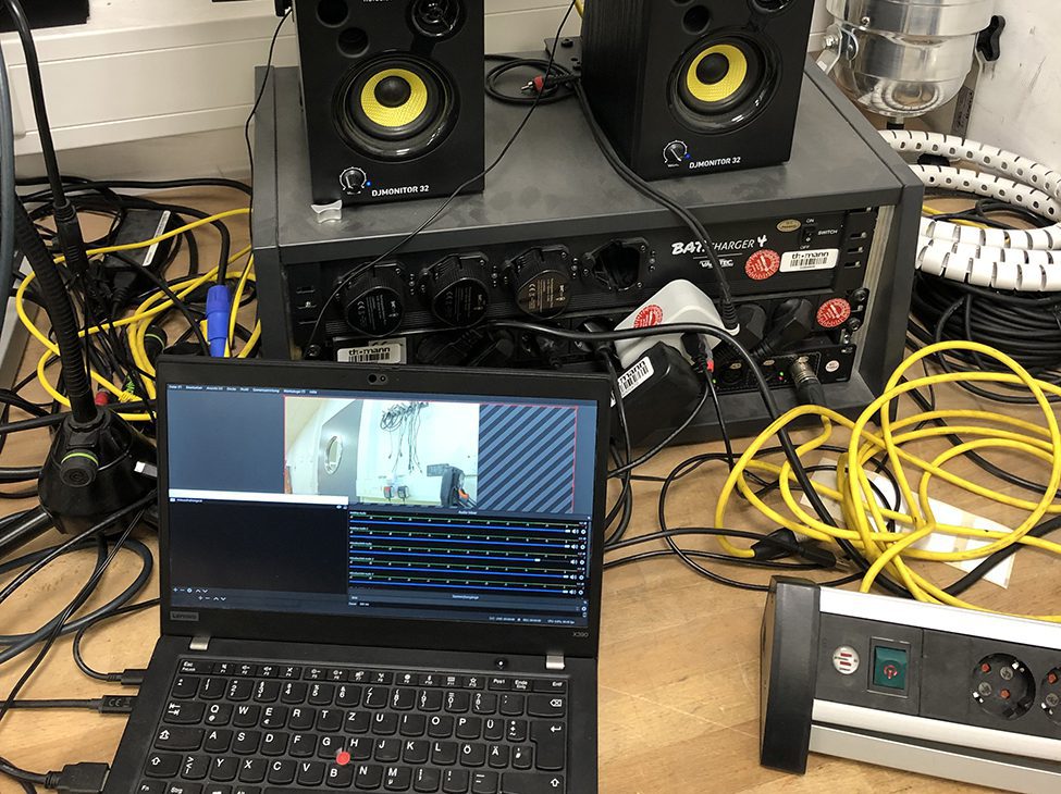 Testen von Batterien und Videoequipment