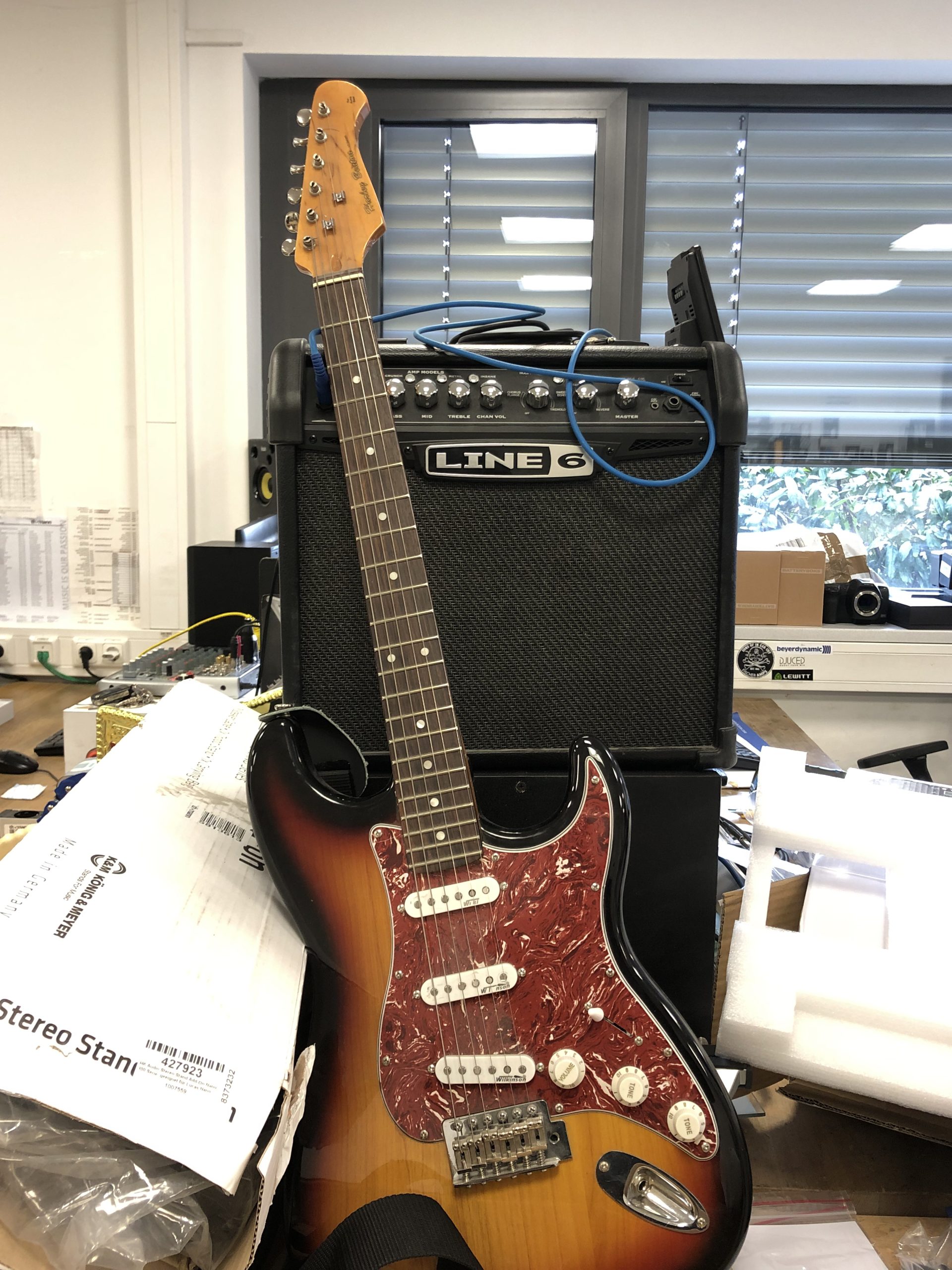 Drahtlossystem für die Gitarre
