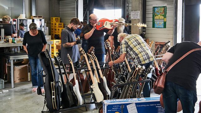 Flohmarkt bei Musikhaus Thomann