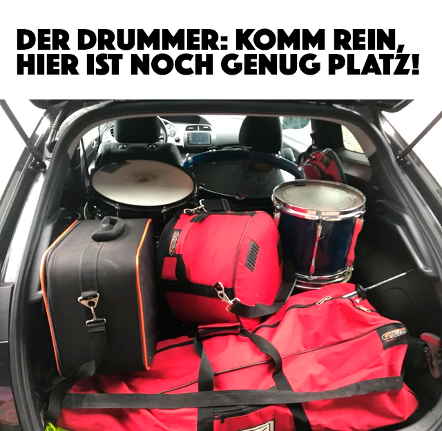 E-Drums Akustik-Schlagzeug Meme Drummer