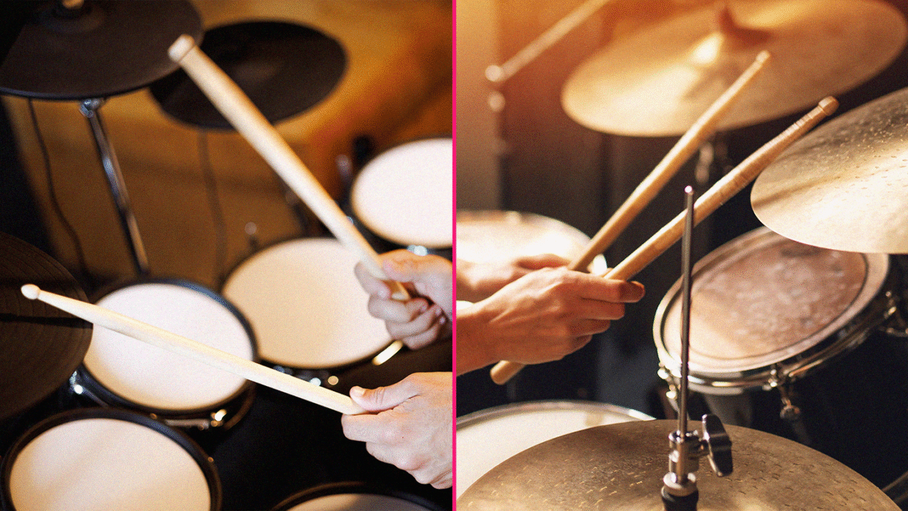 Akustik-Schlagzeug vs. E-Drums Unterschiede