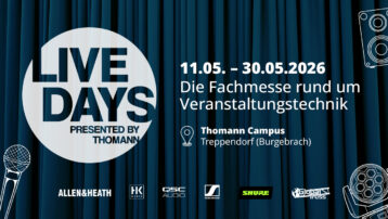 Live Days presented by Thomann 💥