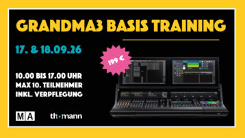 grandMA3 Basis-Training – Grundlagen von Konsolen und Software