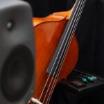 Arrivée de la contrebasse dans notre studio
