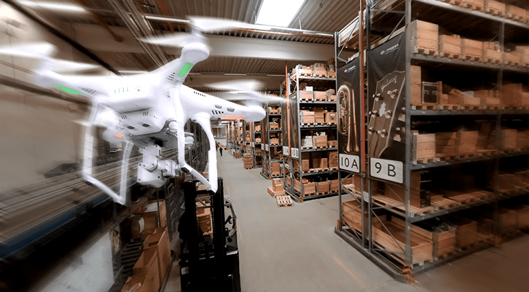 Thomann verzendcentrum: drone tour