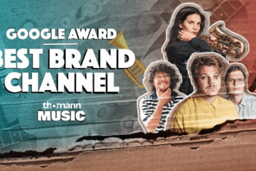 Thomann music ontvangt “Best Youtube Brand Channel 2022” award