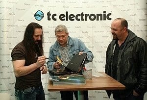 John mit Fan und Steve von tc electronic