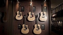 Nieuwe Taylor ruimte in de gitaarafdeling