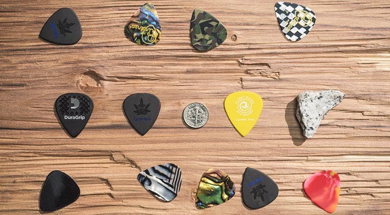 Guitar Picks, Size, Thickness, and Materials