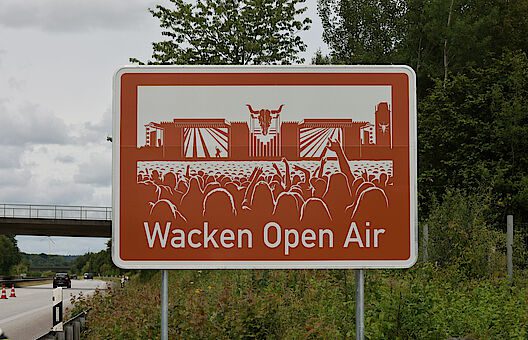 Wacken Open Air Autobahnschild