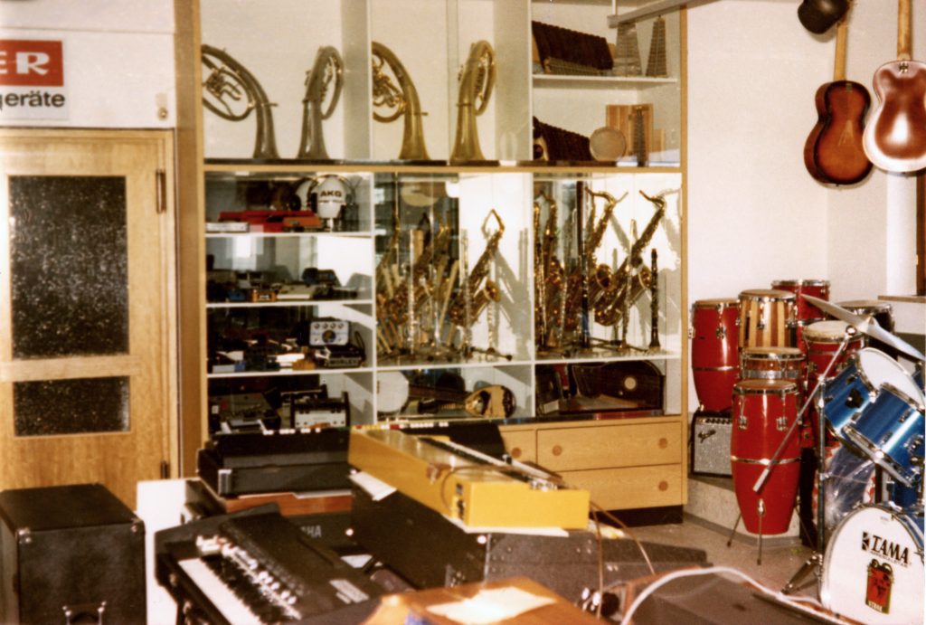 Brass & Drums: schon immer eine gute Mischung, Laden Anfang der 80er Jahre