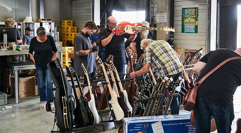 Flohmarkt bei Musikhaus Thomann