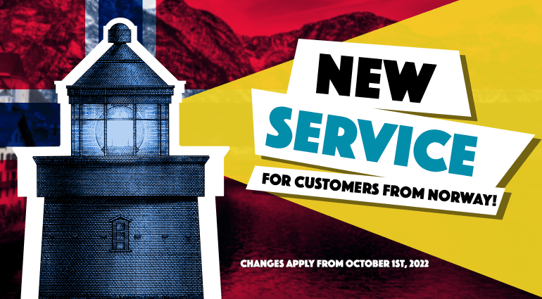 New Service for our Norwegian customers