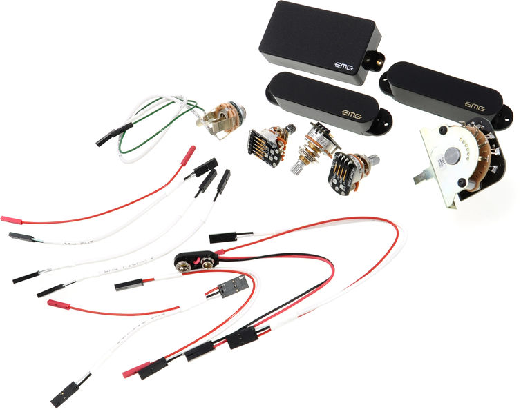 EMG Set Sa/Sa/81 Black emg solderless wiring diagram 1 humbucker 