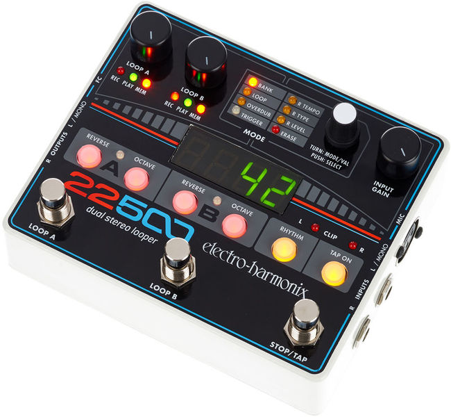 La Pédale d’effet Electro Harmonix 22500 Dual Stereo Looper – Photos, Tests & Avis