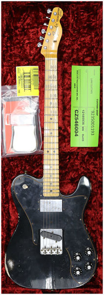Fender 72 Tele Custom Black MN Relic