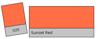 Lee Filter Roll 025 Sunset Red