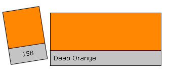 Lee Filter Roll 158 Deep Orange