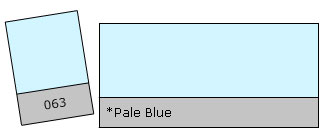 Lee Filter Roll 063 Pale Blue
