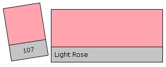 Lee Colour Filter 107 Light Rose