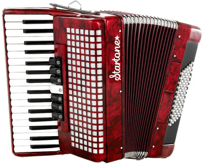 Startone Piano Accordion 72 Red B-Stock