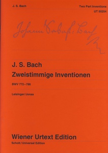 Wiener Urtext Edition Bach Zweistimmige Inventionen