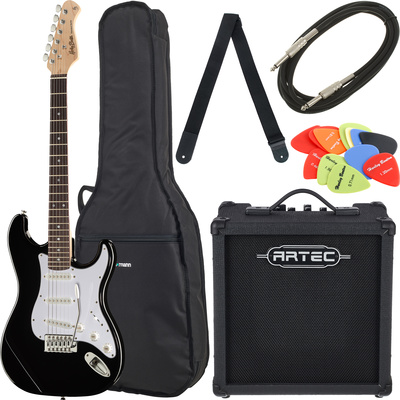 Harley Benton ST-20 BK Starter Bundle 6