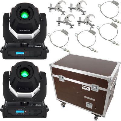 Stairville MH-x200 Bundle 2 pcs. + Case