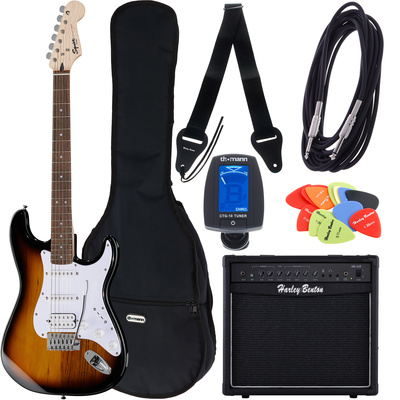 Fender SQ Bullet Strat HSS SB Bundle2