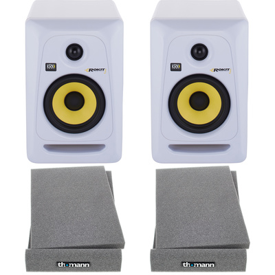 KRK RP5 RoKit G3 White Bundle