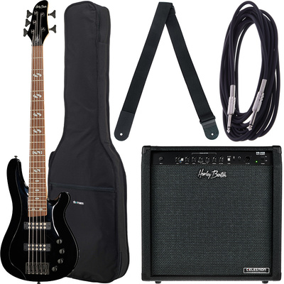 Harley Benton B-550 Black Progressive Set 2