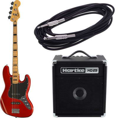 Fender SQ VM Mod. Jazz '70 CAR Bundle