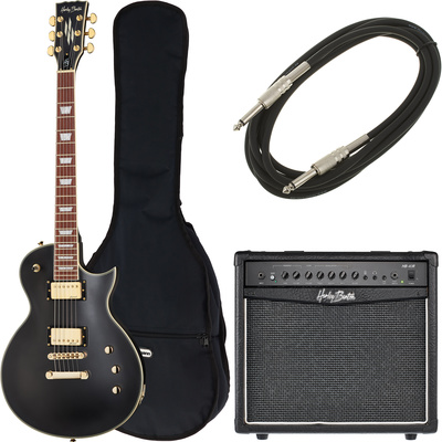 Harley Benton SC-Custom Vintage Black Bundle