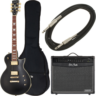 Harley Benton SC-Custom Vintage Black Bundle