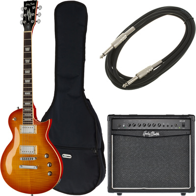 Harley Benton SC-Custom Honey Flame Bundle