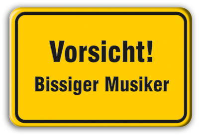 Bandshop Sticker Vorsicht Bissiger M.